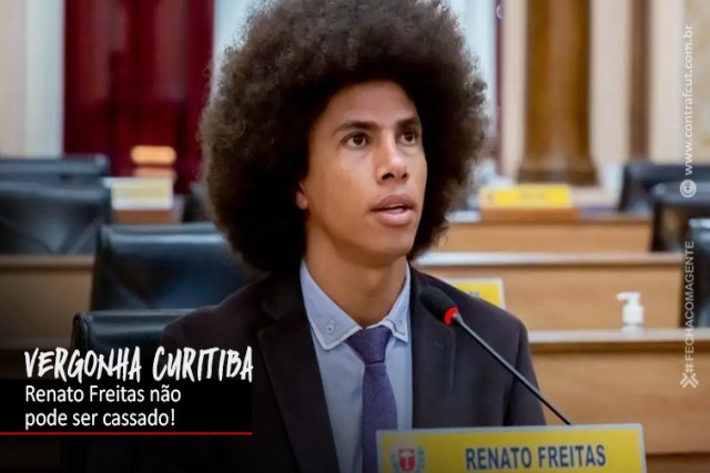 Vereador negro de Curitiba pode ser cassado por participar de protesto