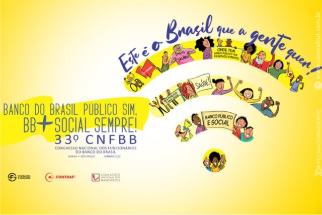 33º Congresso Nacional dos funcionários do BB acontece de 8 a 10 de junho