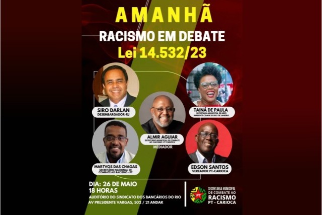 Evento nesta sexta (26) vai debater nova Lei contra crime de injúria racial