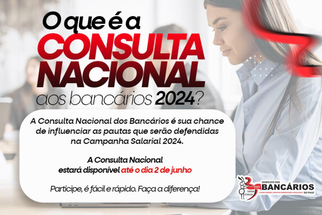 Responda a Consulta Nacional para definir prioridades na Campanha Nacional 2024