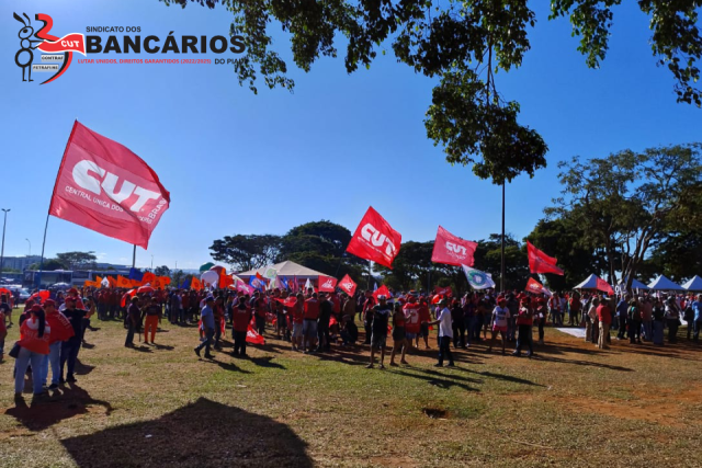 Sindicato dos Bancários do Piauí presente na Marcha da Classe Trabalhadora