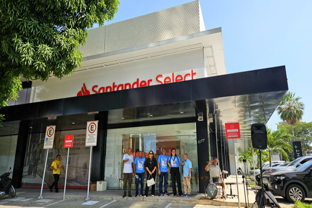 SEEBF/PI retarda abertura do Santander Select no Dia Nacional de Luta em Teresina