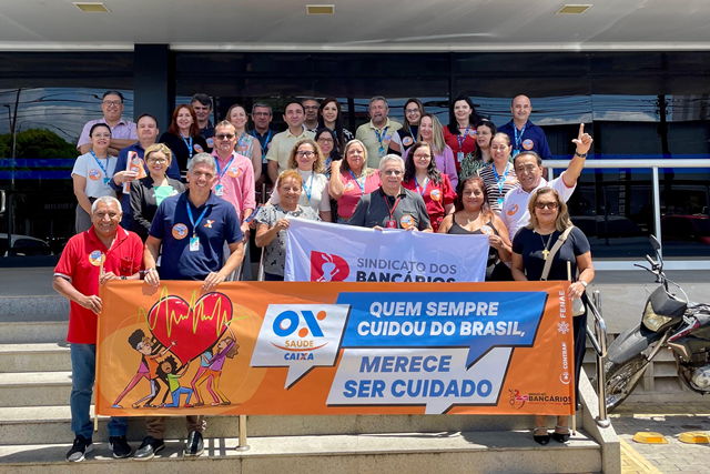 SEEBF/PI realiza Dia Nacional de Luta em defesa do Saúde Caixa no Piauí