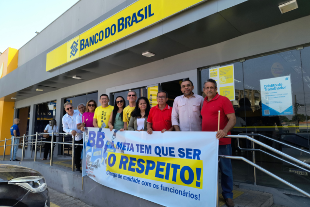 SEEBF-PI participa do Dia Nacional de Luta dos Funcionários e Funcionárias do Banco do Brasil
