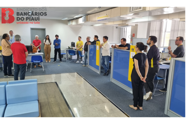 Sindicato no Litoral: Visitas às agências fortalecem a base e preparam a categoria para o Encontro Regional do Delta