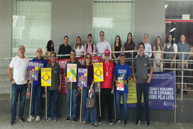 Dia Nacional de Luta no Bradesco mobiliza bancários do Piauí