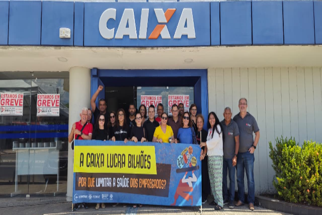 Sétimo dia de greve na Caixa: categoria segue mobilizada
